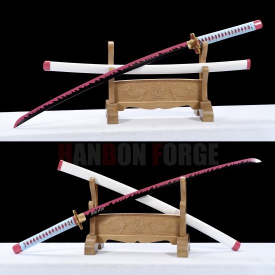 Hand Made Mitsuri Kanrojis Sword Demon Slayer Katana Sword Kimetsu